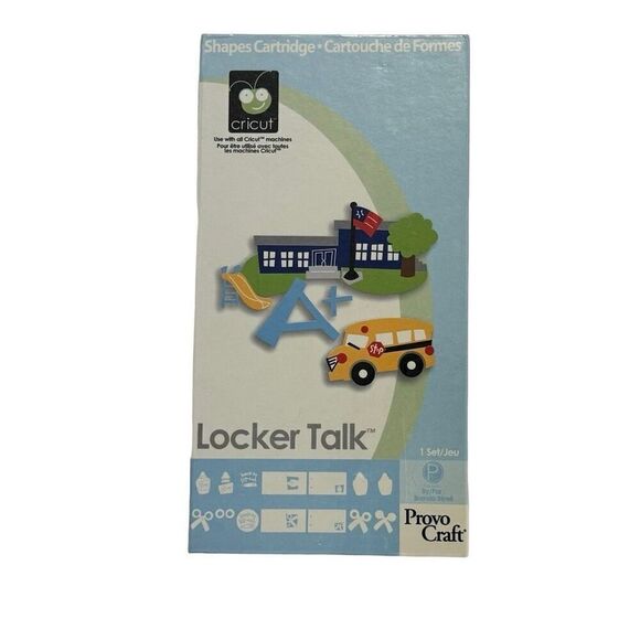 Cricket Shapes Cartridge - Locker Talk - Complete - Provo Craft 29-0289 - Picture 1 of 6